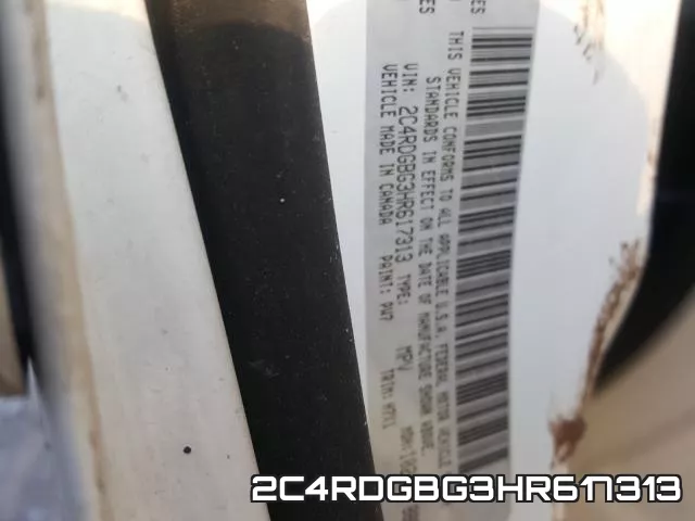 2C4RDGBG3HR617313 фото 2