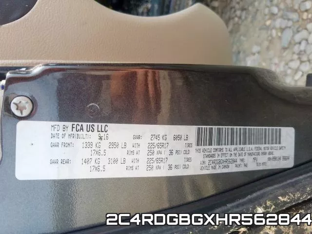 2C4RDGBGXHR562844 фото 2