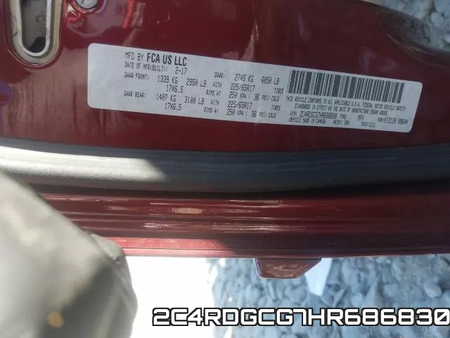 2C4RDGCG7HR686830 фото 2