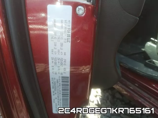 2C4RDGEG7KR765161 фото 2