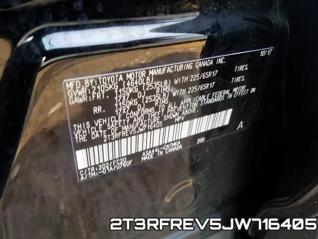 2T3RFREV5JW716405 фото 2
