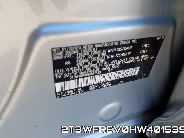 2T3WFREV0HW401539 фото 2