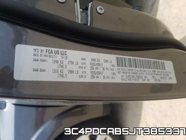 3C4PDCAB5JT385337 фото 2