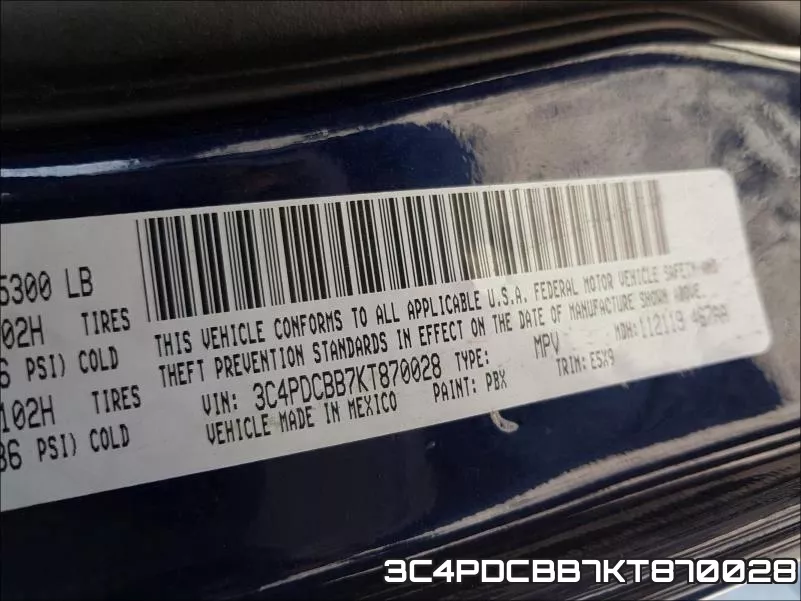 3C4PDCBB7KT870028 фото 2