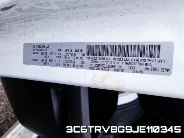 3C6TRVBG9JE110345 фото 2