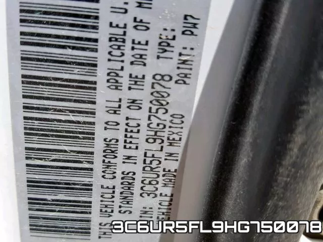 3C6UR5FL9HG750078 фото 2