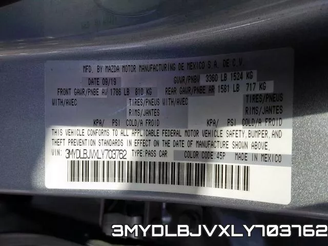 3MYDLBJVXLY703762 фото 2