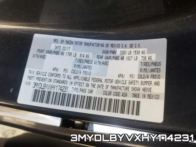 3MYDLBYVXHY174231 фото 2