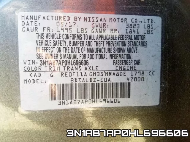 3N1AB7AP0HL696606 фото 2