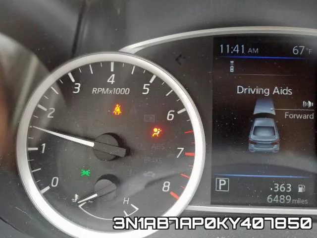 3N1AB7AP0KY407850 фото 9