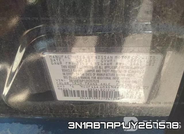 3N1AB7AP1JY267578 фото 10