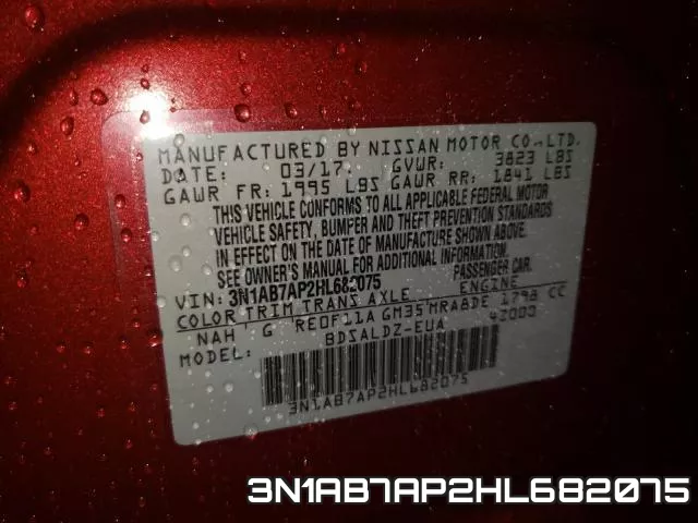 3N1AB7AP2HL682075 фото 2