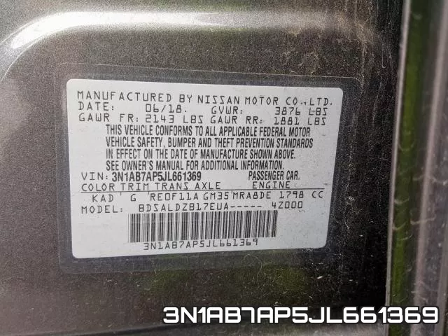 3N1AB7AP5JL661369 фото 2