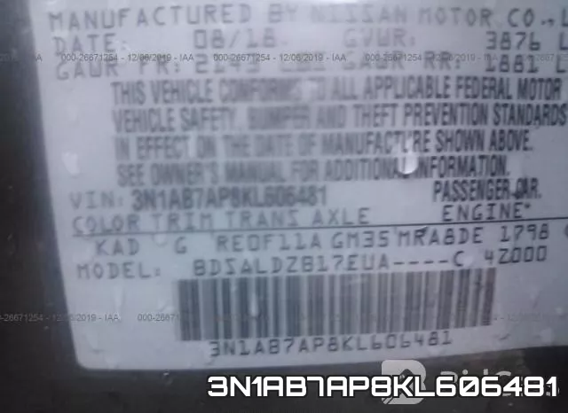 3N1AB7AP8KL606481 фото 10