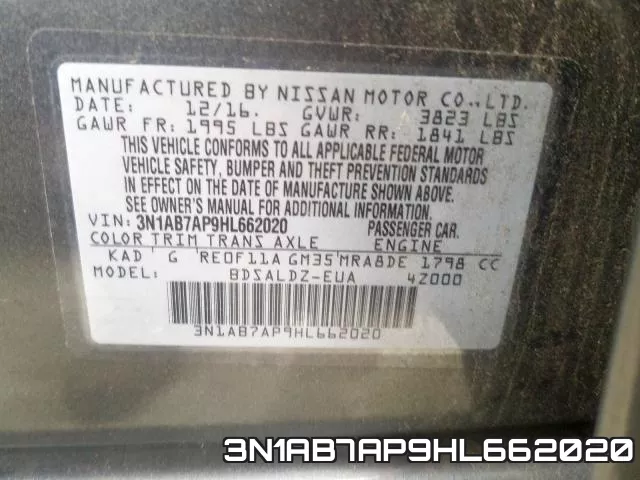 3N1AB7AP9HL662020 фото 2