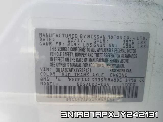 3N1AB7APXJY242131 фото 2