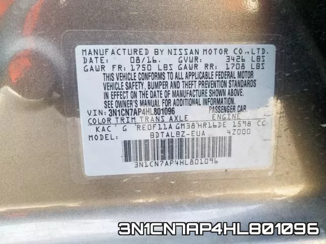 3N1CN7AP4HL801096 фото 2