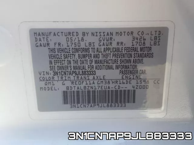 3N1CN7AP9JL883333 фото 2