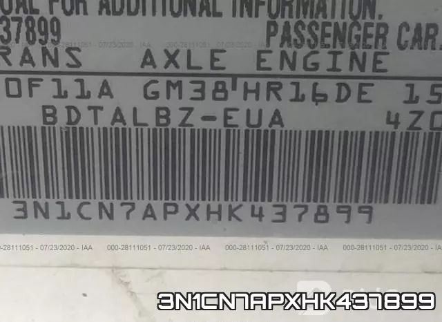 3N1CN7APXHK437899 фото 10