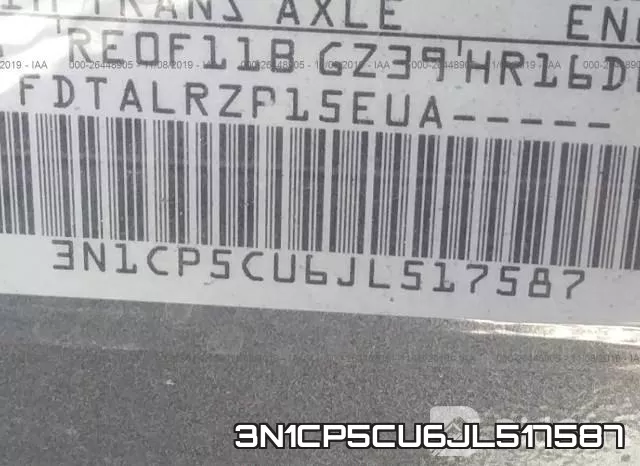 3N1CP5CU6JL517587 фото 10