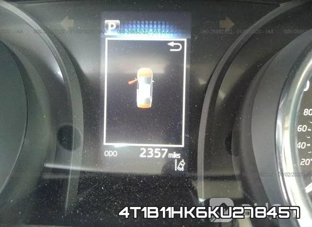 4T1B11HK6KU278457 фото 8