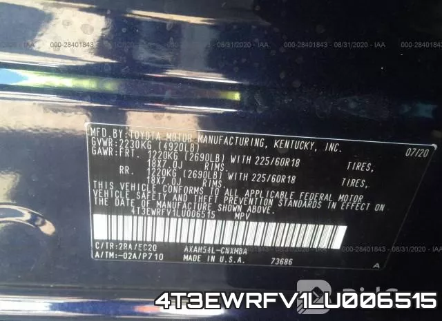 4T3EWRFV1LU006515 фото 10