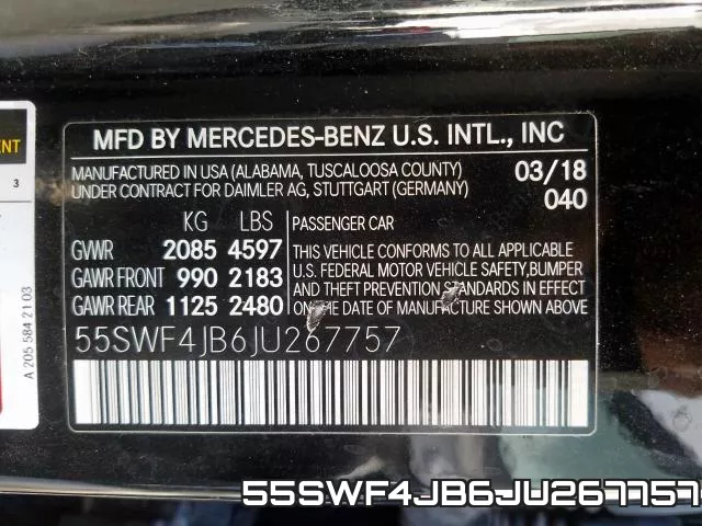 55SWF4JB6JU267757 фото 2