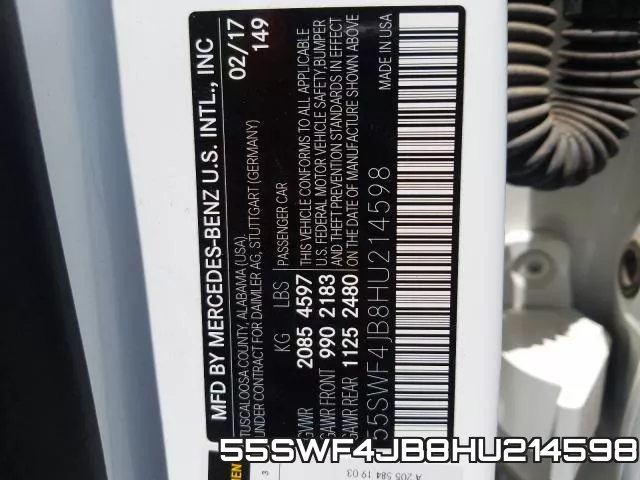 55SWF4JB8HU214598 фото 2
