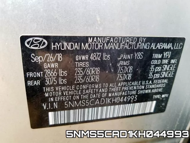 5NMS5CAD1KH044993 фото 2