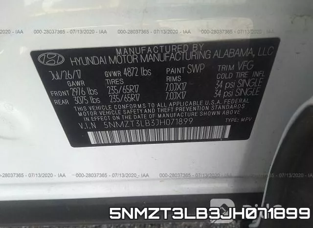 5NMZT3LB3JH071899 фото 10