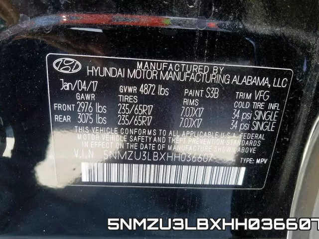 5NMZU3LBXHH036607 фото 2