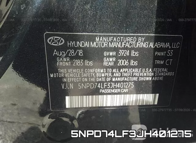 5NPD74LF3JH401275 фото 10