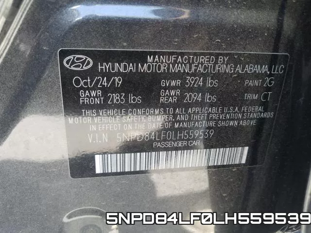 5NPD84LF0LH559539 фото 2