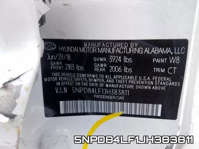 5NPD84LF1JH383811 фото 2