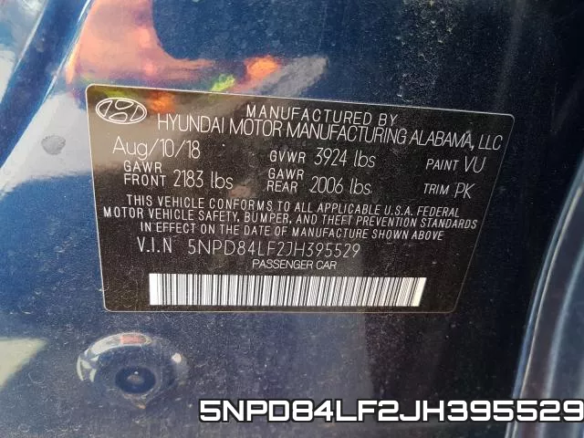 5NPD84LF2JH395529 фото 2