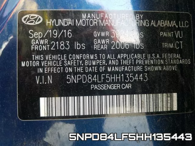 5NPD84LF5HH135443 фото 2