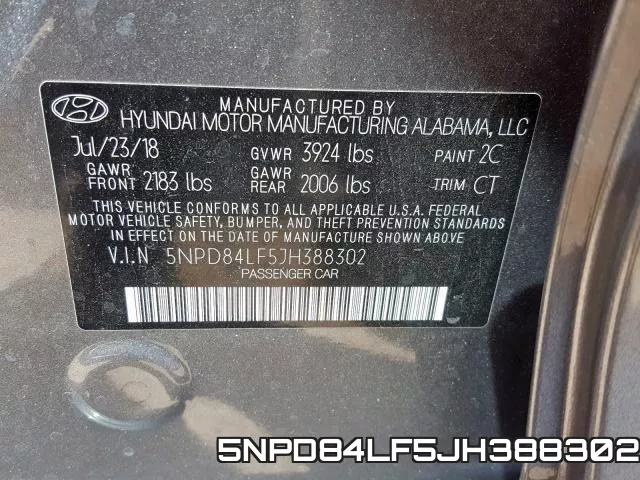 5NPD84LF5JH388302 фото 2