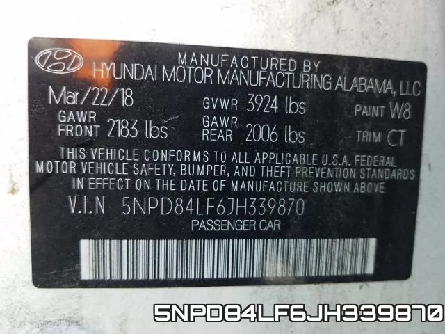 5NPD84LF6JH339870 фото 2