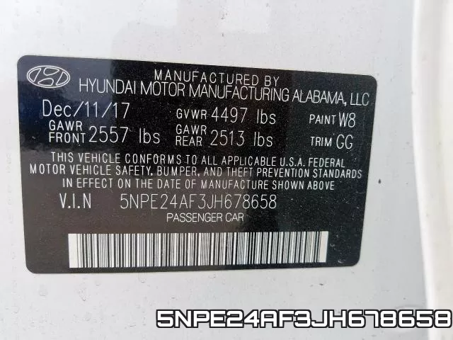5NPE24AF3JH678658 фото 2