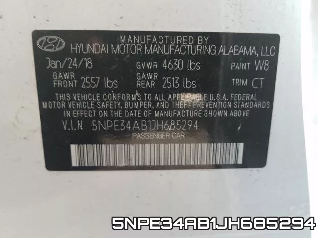 5NPE34AB1JH685294 фото 2