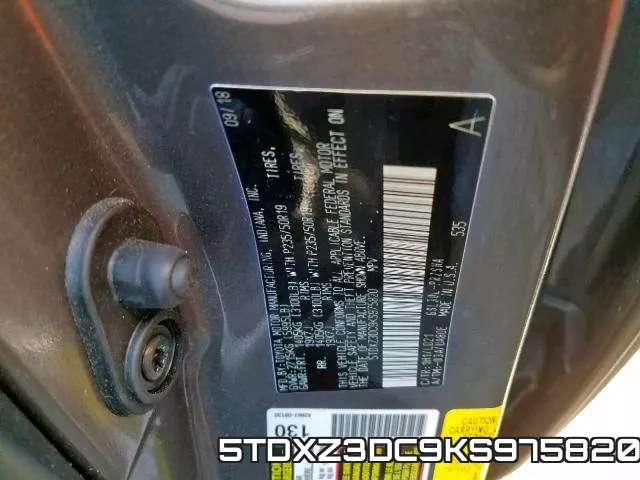 5TDXZ3DC9KS975820 фото 2