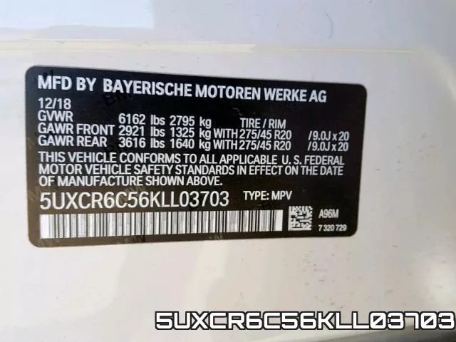 5UXCR6C56KLL03703 фото 2