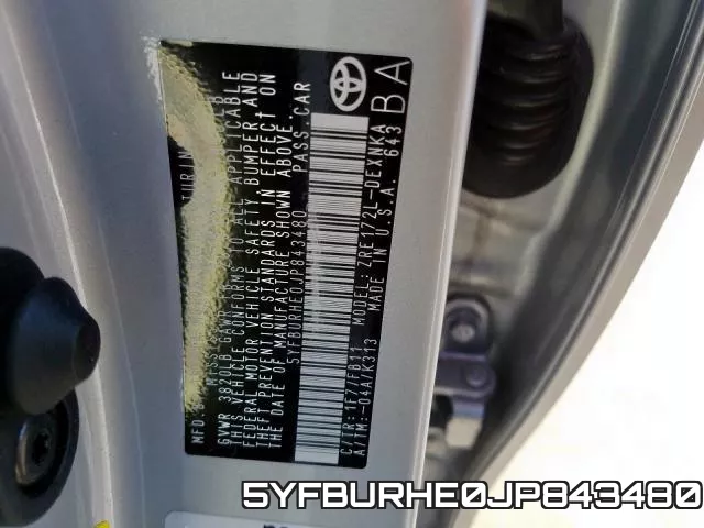 5YFBURHE0JP843480 фото 2