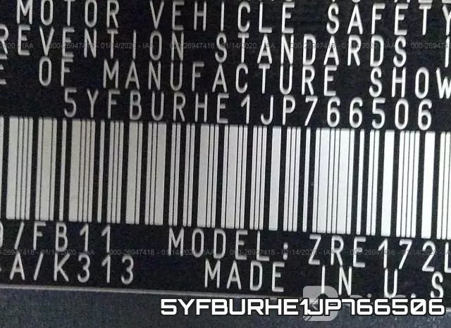 5YFBURHE1JP766506 фото 10