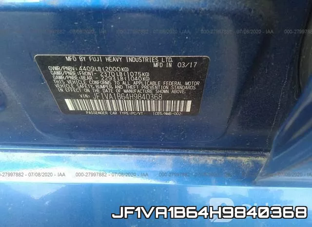 JF1VA1B64H9840368 фото 10