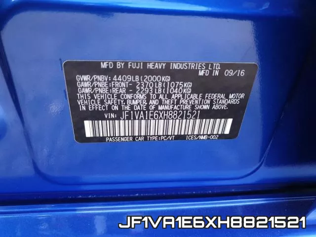 JF1VA1E6XH8821521 фото 2