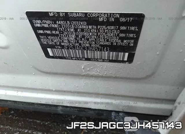 JF2SJAGC3JH457143 фото 10