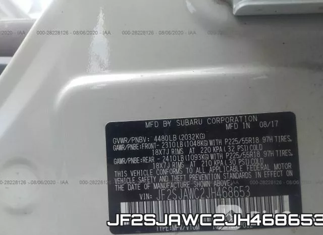 JF2SJAWC2JH468653 фото 10