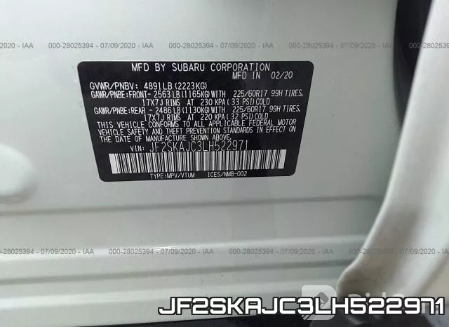 JF2SKAJC3LH522971 фото 10