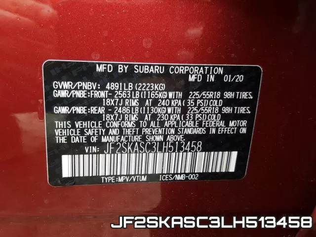 JF2SKASC3LH513458 фото 2